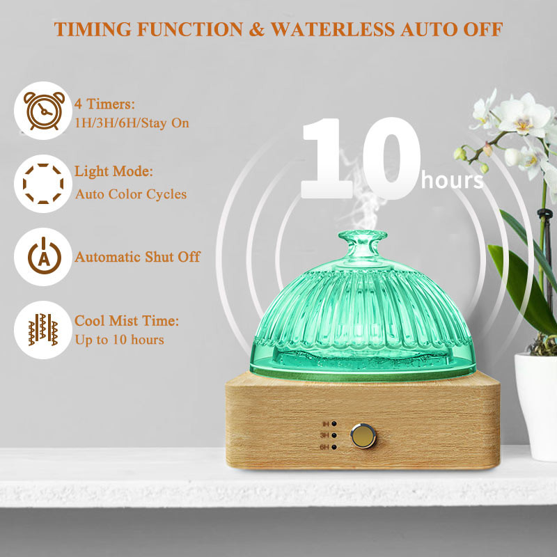 200 ML Aroma-Diffusoren mit farbenfrohen Led-Lampen