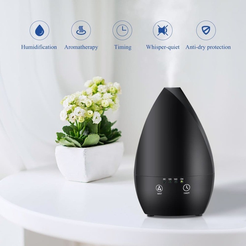 Zuhause Tragbare Ultraschallluftbefeuchter Essential Oil Diffuser mit Nachtlicht für Schlafzimmer