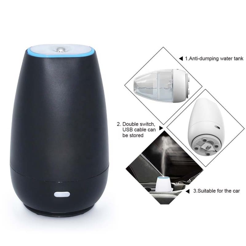 Auto Diffuser Luftbefeuchter Aromatherapie ätherische Öl Diffuser USB Cool Mist Mini Portable Diffuser