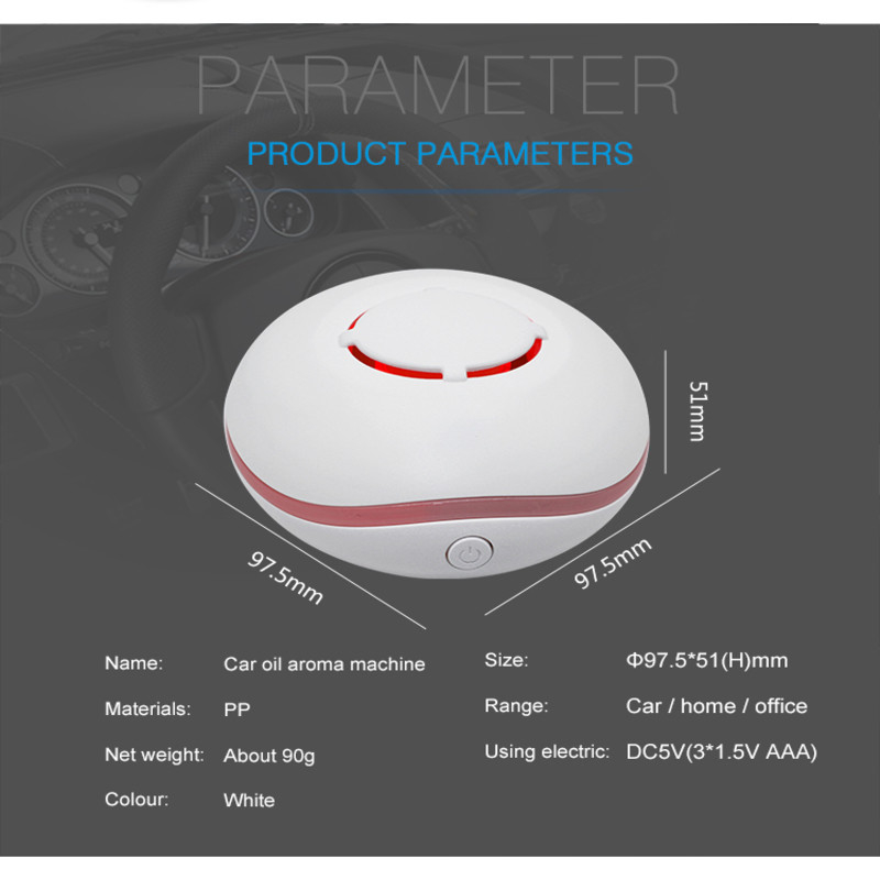 Portable USB-Ladediffuser 7 Farben Lichter Ultraschallluft Aromatherapie Wasserloses ätherisches Öl Diffuser