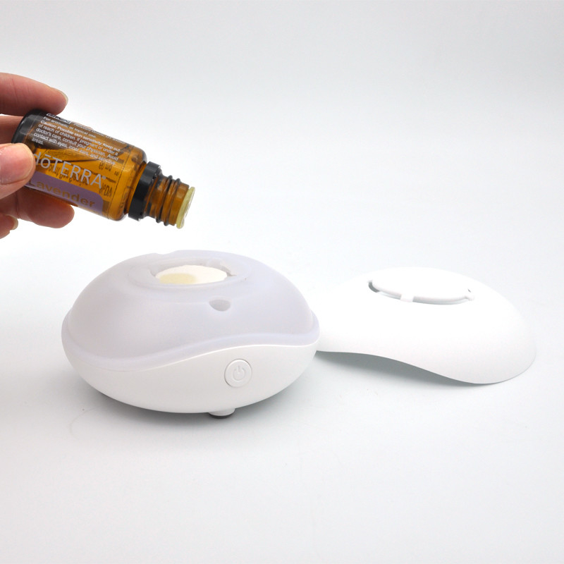 Portable USB-Ladediffuser 7 Farben Lichter Ultraschallluft Aromatherapie Wasserloses ätherisches Öl Diffuser