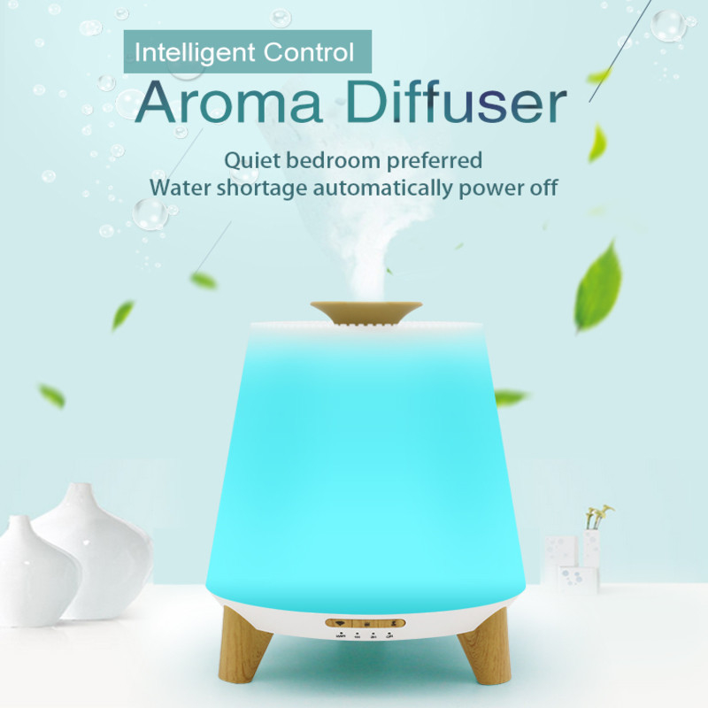 300 ml Smart Bluetooth Lautsprecher Diffusoren für ätherische Öle Kühlnebel Luftbefeuchter Aroma ätherische Öl Diffusor