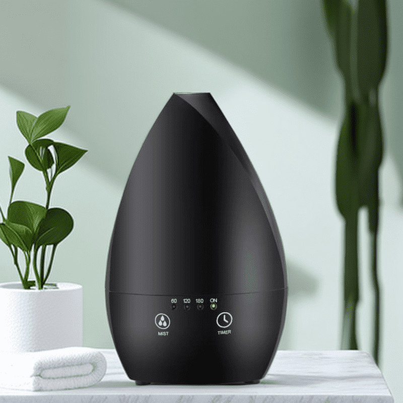 Zuhause Tragbare Ultraschallluftbefeuchter Essential Oil Diffuser mit Nachtlicht für Schlafzimmer
